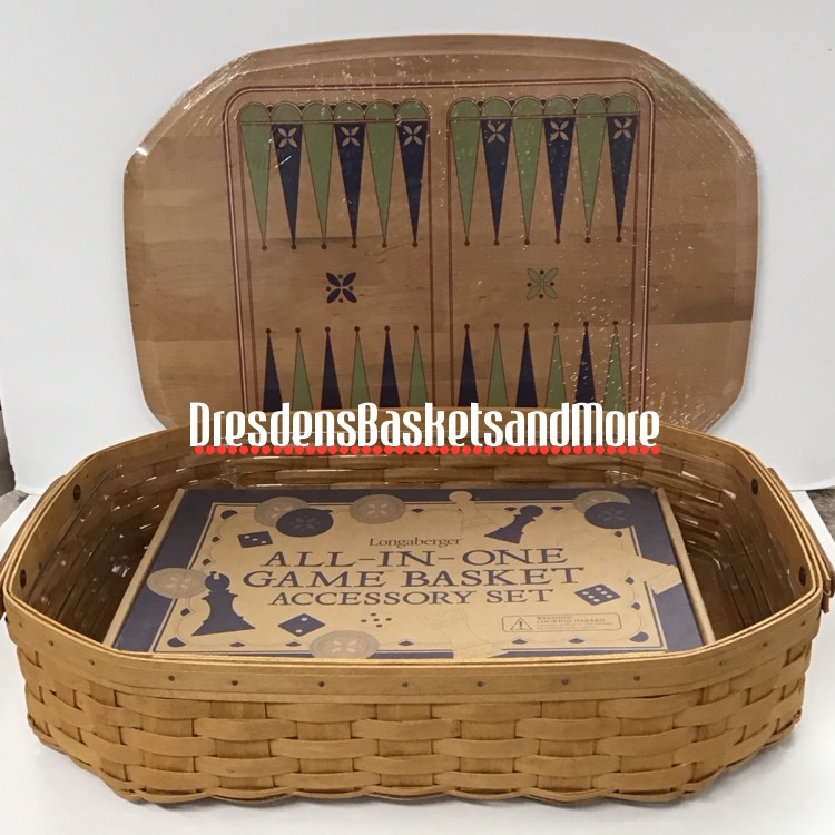 Longaberger 2005 All In One Game Basket Set