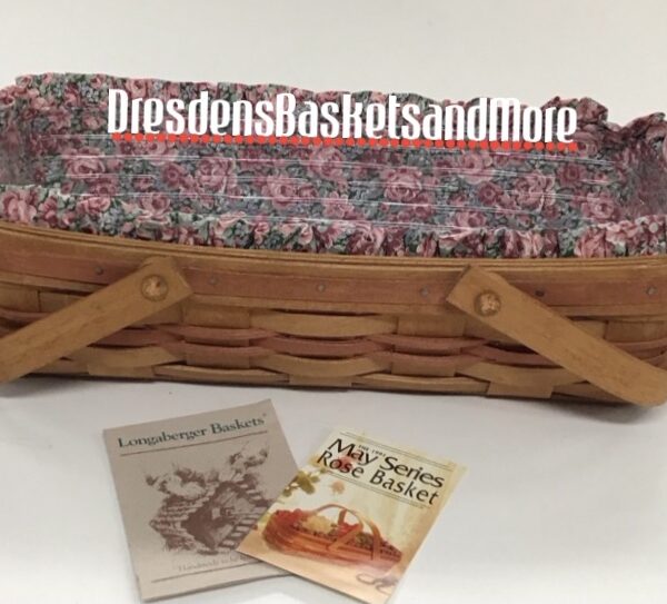 Longaberger 1991 May Series Rose Basket Combo*