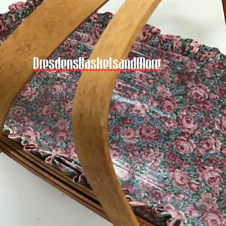 Longaberger 1991 May Series Rose Basket Combo*