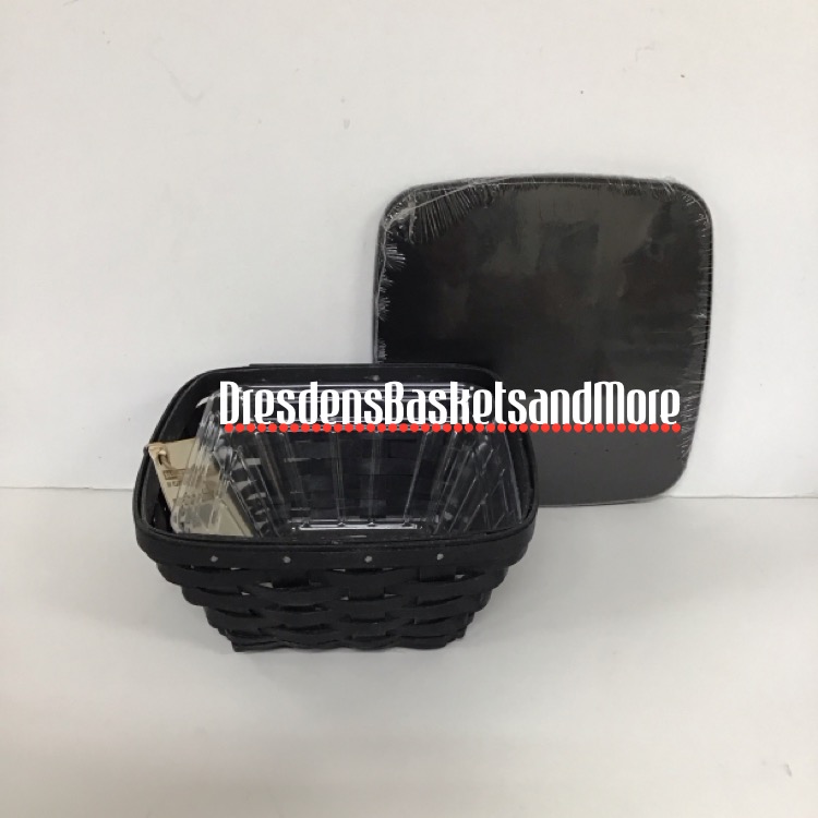 Longaberger 2010 Small Flare Basket w/ Protector & Lid