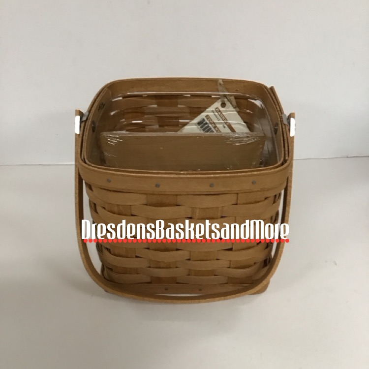 Longaberger 2011 Utensil Basket w/ Divided Protector