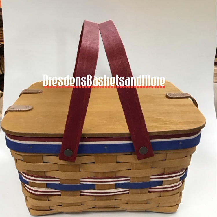 Longaberger 2010 American Celebrations Small Picnic Basket Set*