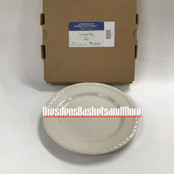 Longaberger American Home Pottery Luncheon Plate NIB