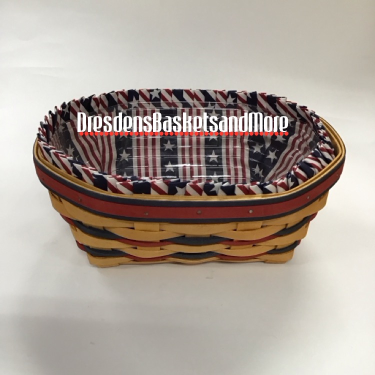 Longaberger 1999 All American Blue Ribbon Bread Combo