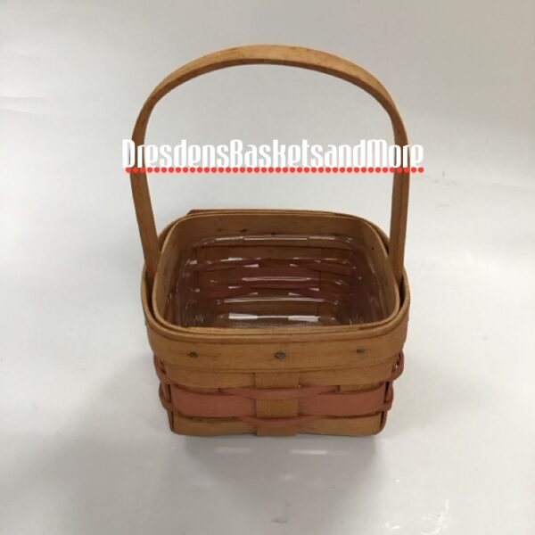 Longaberger 1991 Mother's Day Touch of Pink Potpourri Basket w/ Protector