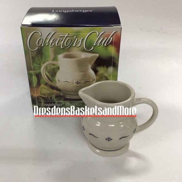 Longaberger Miniature Milk Pitcher NIB