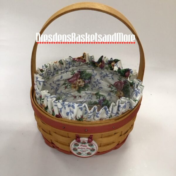 Mothers Day Longaberger Rings and Things Basket Combo w/ Tie On