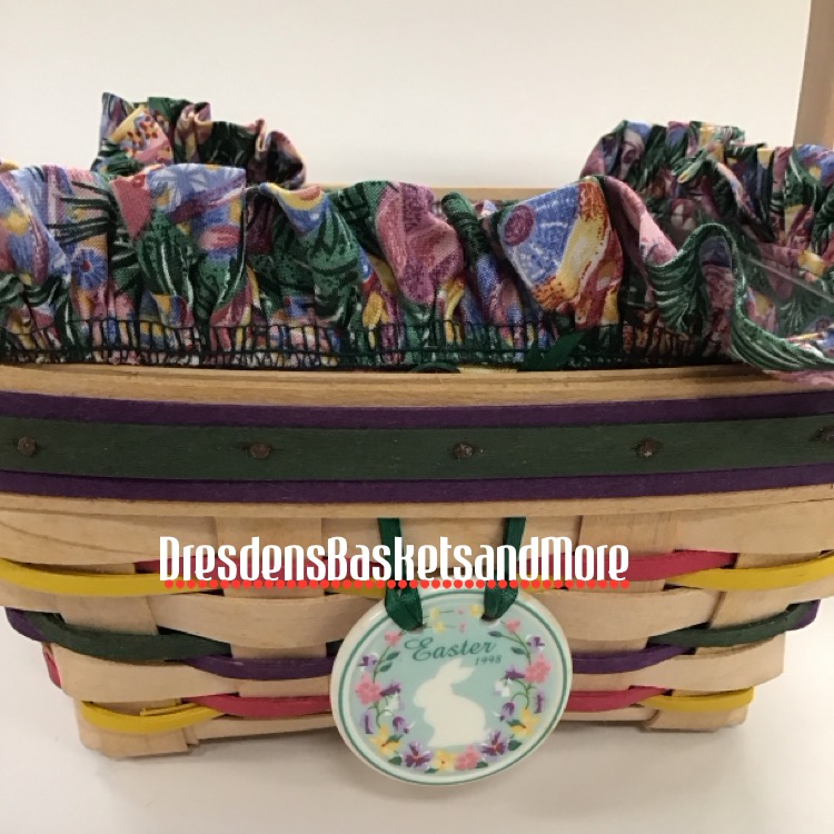 Longaberger 1998 Large Easter Combo w/ Tie On*