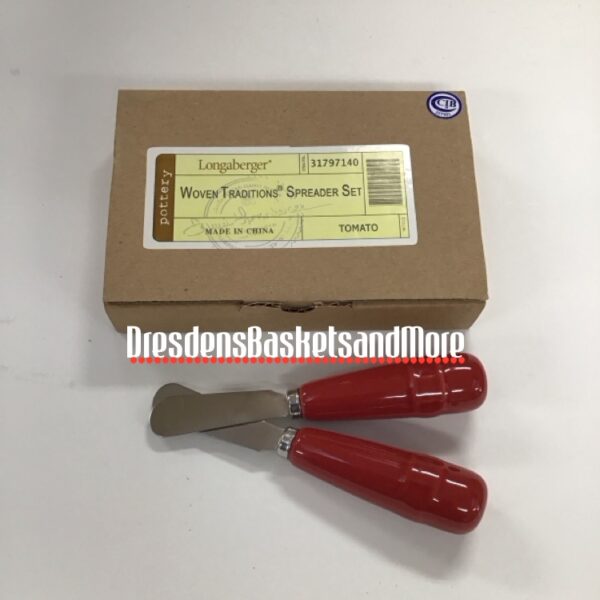 Longaberger Woven Traditions Tomato Spreader Set