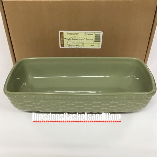 Longaberger Sage Woven Reflections Server NIB