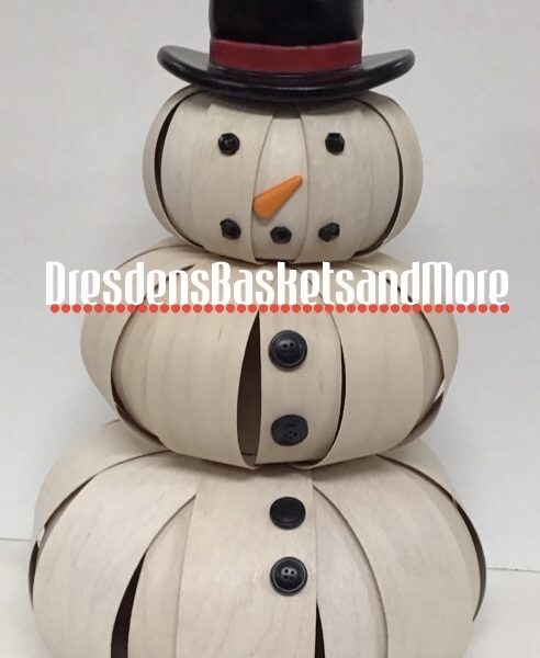 Longaberger 2013 Large Top Hat Snowman Basket