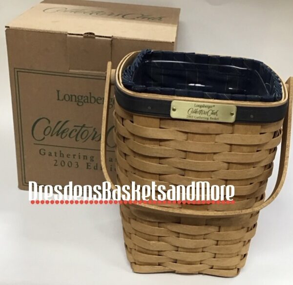 Longaberger 2003 Collector Club Gathering Basket Combo NIB