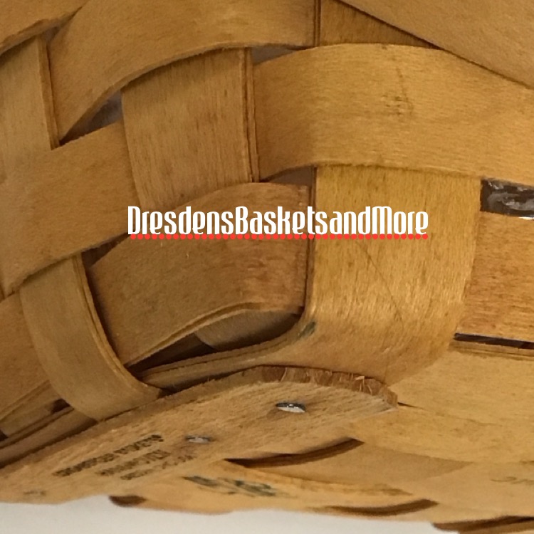 Longaberger 1998 7" Measuring Classic Basket w/ Protector*