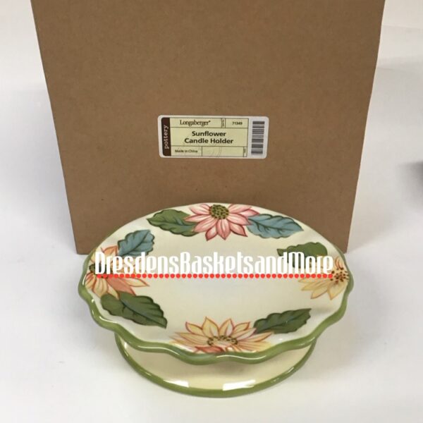 Longaberger Sunflower Candle Holder NIB