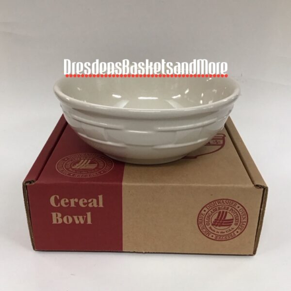 Longaberger Ivory Cereal Bowl NIB