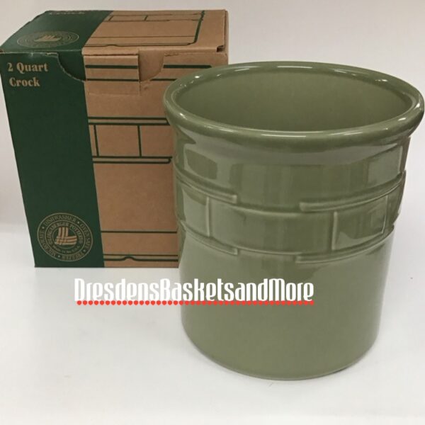 Longaberger Sage 2 Qt Crock NIB
