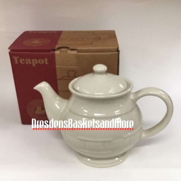 Longaberger Ivory Hostess Teapot NIB
