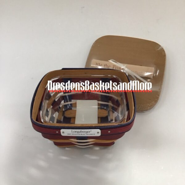 Longaberger 2017 Inaugural Basket w/ Protector & Lid