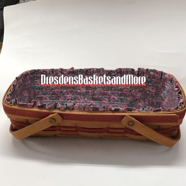 Longaberger 1991 May Series Rose Basket Combo