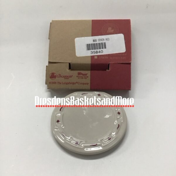 Longaberger Traditional Red Mug Cover NIB