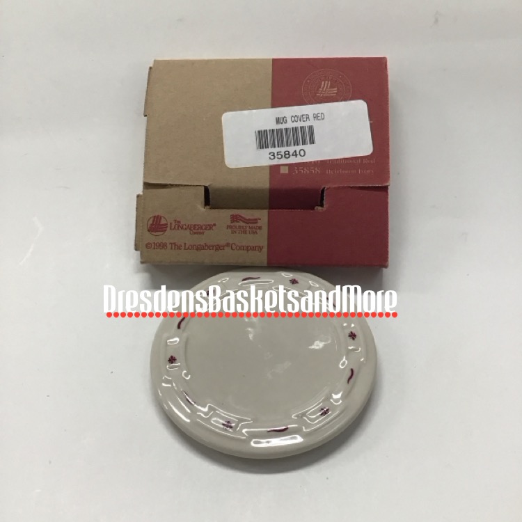 Longaberger Traditional Red Mug Cover NIB