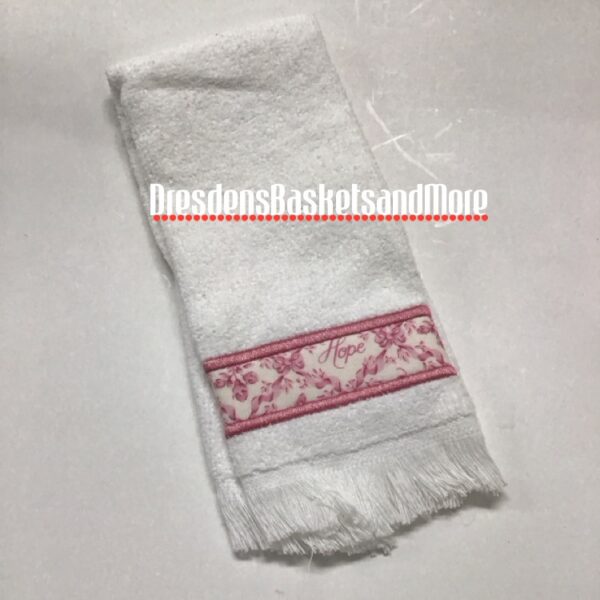 Horizon of Hope Longaberger Finger Tip Towel