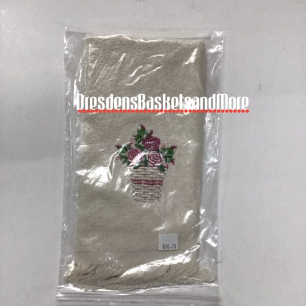 Horizion Of Hope Longaberger Finger Tip Towel Embroidered