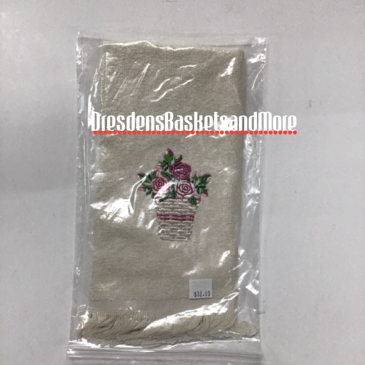 Horizion Of Hope Longaberger Finger Tip Towel Embroidered