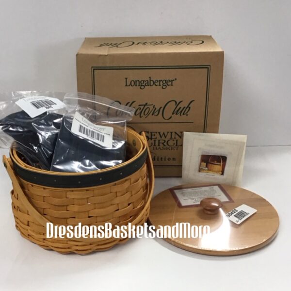 Longaberger Collectors Club 2001 Sewing Circle Basket Set NIB
