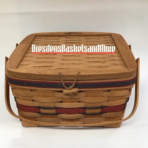 Longaberger 1991 Crisco Pie Basket w/ Protector & Riser*