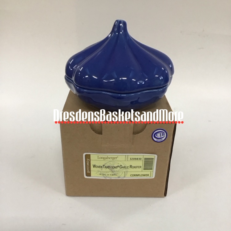 Longaberger Cornflower Garlic Roaster NIB