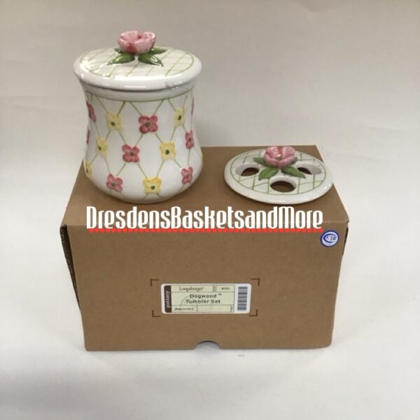 Longaberger Dogwood Tumbler Set NIB*