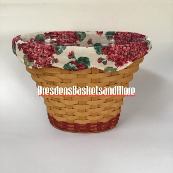 Longaberger 2002 May Series Geranium Basket Combo