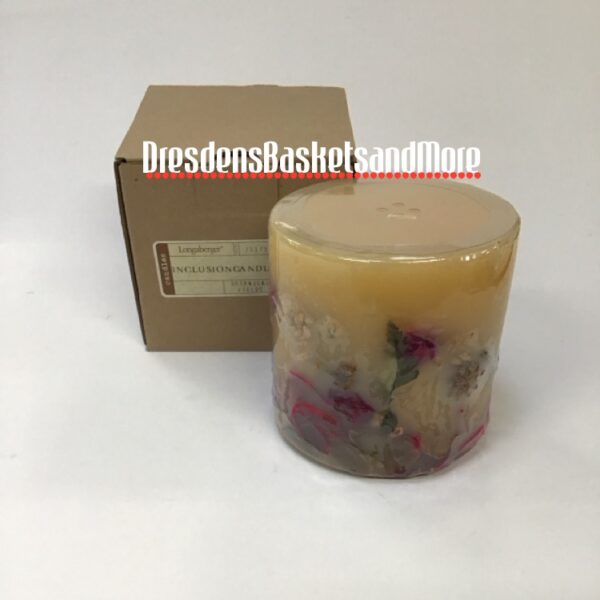 Longaberger Botanical Fields Inclusion Candle NIB