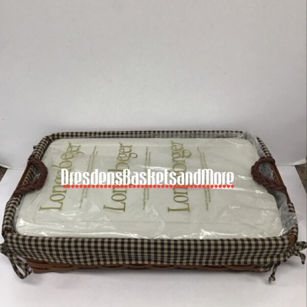 Longaberger 2008 Large Serving Tray Basket Combo