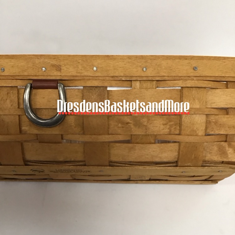 Longaberger 2008 Sort & Store Mail & Bill Basket w/ Protector*