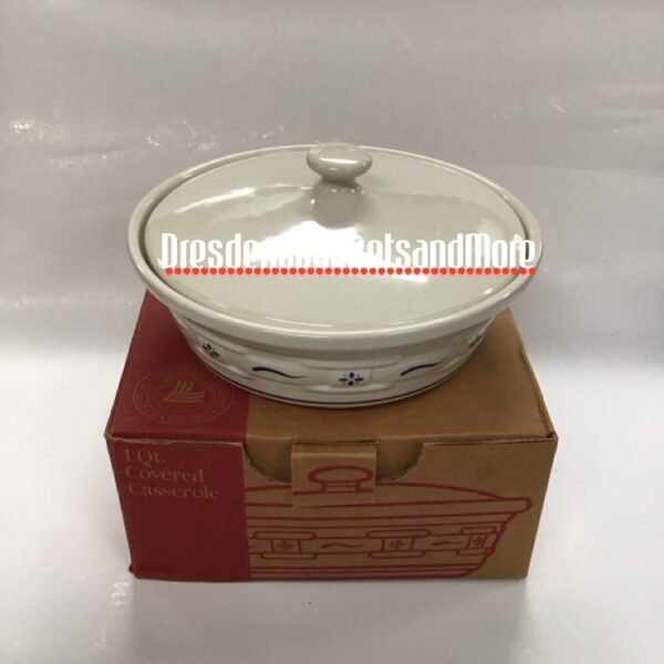 Longaberger Classic Blue 1 Qt Covered Casserole NIB*