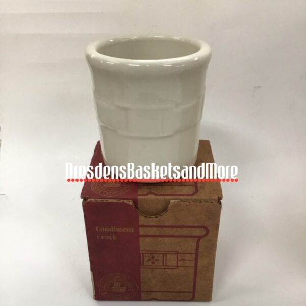 Longaberger Ivory Condiment Crock NIB*