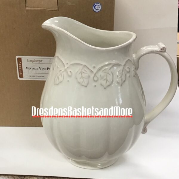 Longaberger Vintage Vine Cream Pitcher NIB*