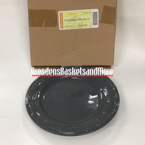 Longaberger Pewter Luncheon Plate NIB