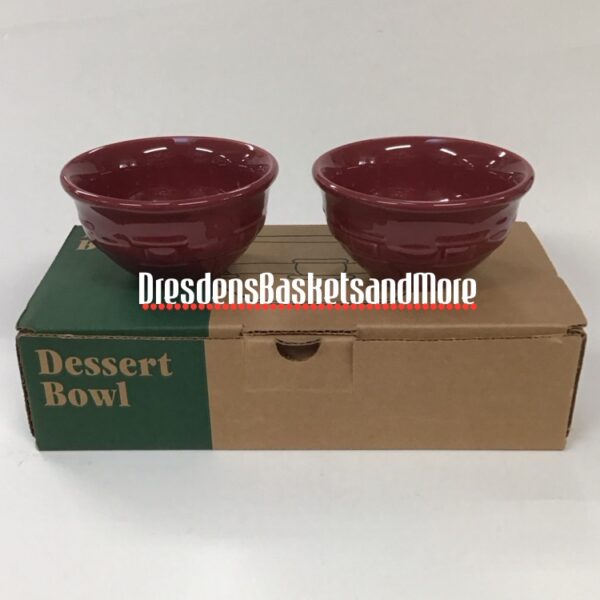 Longaberger Paprika Dessert Bowls Set of 2 NIB