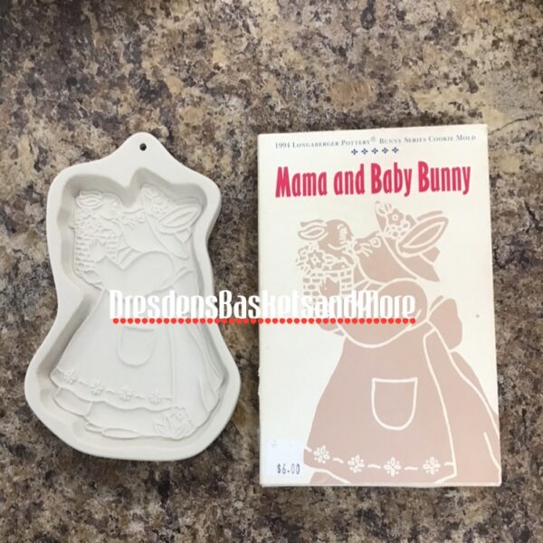 Longaberger Mama and Baby Bunny Cookie Mold