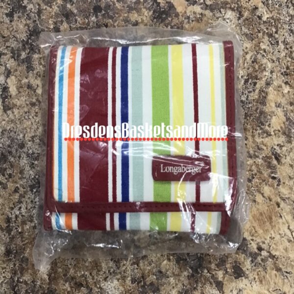 Longaberger Summertime Stripe Wallet