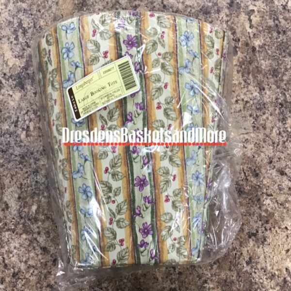Longaberger Large Booking Tote Botanical Fields Stripe