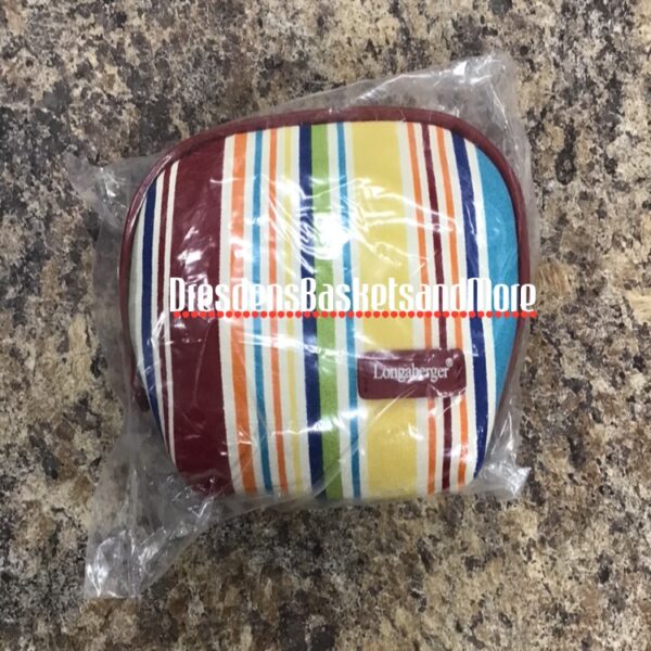 Longaberger Summertime Stripe Makeup Bag