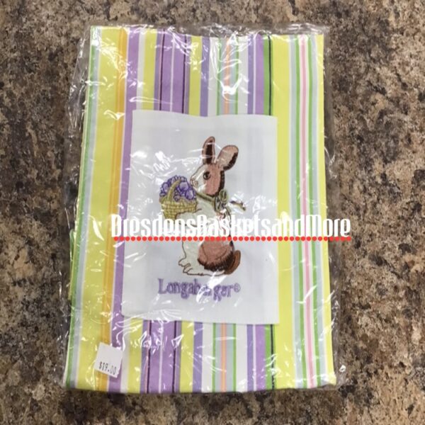 Longaberger Easter Stripe Tote Bag