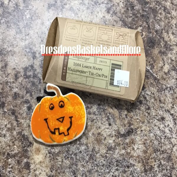 Longaberger 2004 Large Happy Halloween Tie-On/Pin