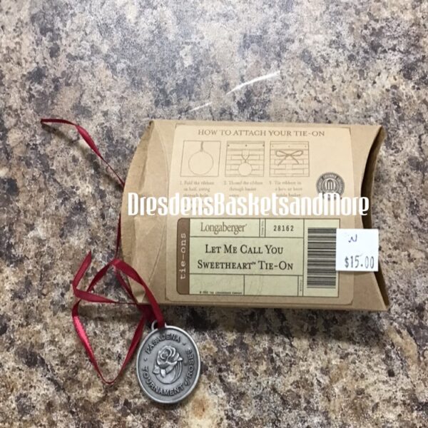 Longaberger Let Me Call You Sweetheart Tie-On