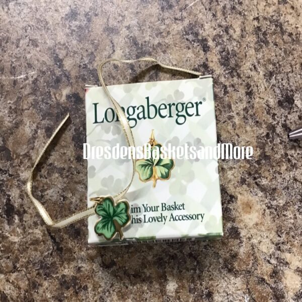 Longaberger Shamrock Tie-On