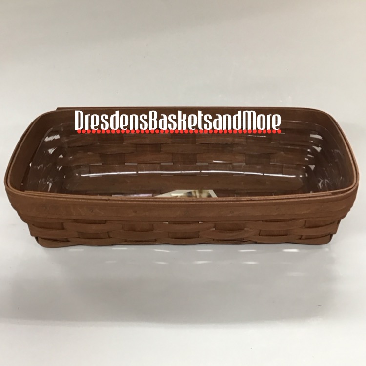 Longaberger 2009 Rich Brown Bread Basket w/ Protector